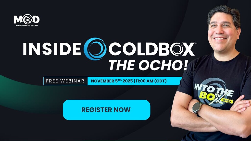 Join us for a free live webinar and explore ColdBox v8: The Ocho ...